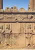 Le guardie mede e persiane del re nel grandioso monumento dell’apadana a Persepoli, la sala dove avvenivano le udienze reali. V secolo a.C. Particolare.