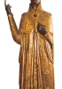 Bonifacio VIII, ancora in vita fece esporre in molte città statue raffiguranti se stesso. Statua di rame esposta a Bologna di Manno Bandini da Siena, 1287-1313. (Bologna, Museo Civico Medievale)