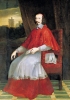 Il cardinale Giulio Mazzarino in uno dei ritratti eseguiti da Philippe de Champaigne che ne esalta la raffinatezza e il carattere deciso. (Chantilly, Musée Condé)