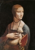 La donna è Cecilia Gallerani, amante del duca Ludovico Sforza, protettore di Leonardo a Milano. L’ermellino rappresenta le virtù che l’artista vuole attribuire alla donna. (Cracovia, Czartoryski Muzeum)