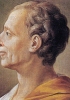 Charles-Louis de Secondat, barone de La Brède et de Montesquieu, ritratto alla maniera dei busti antichi. Il mondo classico rimase un punto di riferimento importante anche nel Settecento. (Versailles, Musée du Château)