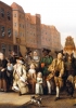 Nella seconda metà del Settecento l’aumento della popolazione fu maggiormente visibile nelle grandi città. Questo dipinto di John Collet del 1760 mostra un’antica festività popolare. Il domestico nero nel corteo è una testimonianza della presenza di persone di colore nella Londra settecentesca. (Londra, Museum of London)
