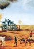 La macchina di Watt venne usata inizialmente per togliere l’acqua dalle miniere. Particolare di un dipinto inglese del 1820. (Liverpool, National Museum and Galleries on Merseyside)