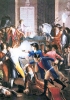 Il colpo di stato di Termidoro contro Robespierre. Stampa a colori dell’inizio del XIX secolo. (Parigi, Musée Carnavalet)