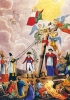 Dopo gli eccessi rivoluzionari Napoleone restituì la libertà di culto al cattolicesimo. Incisione a colori anonima. (Parigi, Bibliothèque Nationale)