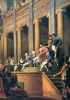 La Consulta della repubblica italiana attribuisce la presidenza a Napoleone durante i Comizi di Lione del 1802. Dipinto di Nicolas André Monsiau del 1808. /Versailles, Musée du Château)