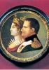 Napoleone e Maria Luisa d’Asburgo raffigurati di profilo su una tabacchiera degli inizi dell’Ottocento. (Milano, Museo del Risorgimento)
