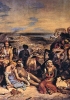 L'episodio della rivoluzione greca, è raffigurato in questo dipinto di Eugéne Delacroix del 1824. Gli abitanti greci dell’isola vennero uccisi o ridotti in schiavitù dai turchi. Parigi, Louvre