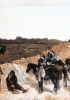 Episodio della campagna contro il brigantaggio nel 1863. Particolare del dipinto di Giovanni Fattori del 1864. (Collezione privata)