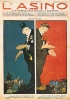 La caricatura, apparsa sulla rivista satirica «L’Asino» nel maggio 1911, intende descrivere la politica giolittiana: da un lato, vestito in frac, rassicura i conservatori; dall’altro, con abiti meno eleganti, si rivolge ai lavoratori.