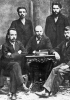 Lenin (Vladimir Il’ic Uljanov) insieme ad alcuni compagni in una foto del 1897.