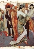 Le donne dell’alta società partecipano liberamente alla vita mondana. Particolare di un dipinto di Aroldo Bonzagni del 1910. (Milano, Galleria d’Arte Moderna)