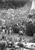 I partecipanti alla «marcia su Washington» del 28 agosto 1963. La manifestazione, durante la quale intervennero anche i cantanti Bob Dylan e Joan Baez, non venne condivisa da tutti i neri; Malcom X, ad esempio, la criticò e non vi aderì.