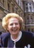 Margaret Thatcher dopo la vittoria elettorale dei conservatori del 1987. La Thatcher fu primo ministro dal 1979 al 1990. (Hulton Archive)