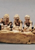 I fornai lidi e fenici erano particolarmente apprezzati e spesso assunti dalle famiglie aristocratiche. Terracotta della fine del IV secolo a.C. (Parigi, Louvre)