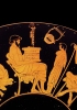 Scene di una scuola ateniese su una coppa attica di Douris del 480 a.C. che rappresenta la testimonianza più completa a noi pervenuta di insegnamento della lingua, della scrittura e della musica. (Berlino, Antikensammlung)