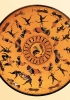 Varie specialità atletiche rappresentate su una coppa: la lotta, la corsa, il lancio del giavellotto e quello del disco. 550-500 a.C. (Berlino, Staatliche Museen)