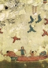 Particolare degli affreschi della Tomba della caccia e della pesca nella necropoli di Monterozzi, 530-520 a.C.