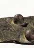 Modellino in bronzo del fegato di una pecora, diviso in caselle sulle quali sono segnati i nomi di divinità; probabilmente si tratta di uno strumento per l’aruspicina. (Piacenza, Museo Civico)