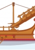 Il corvo utilizzato per gli arrembaggi dalla flotta romana contro i Cartaginesi in un disegno ricostruttivo.