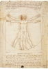Leonardo da Vinci, Uomo vitruviano, 1490 ca. 
Questo famoso disegno di Leonardo fu realizzato per illustrare un passo del De architectura del romano Vitruvio (I secolo a.C.).
Venezia, Gallerie dell’Accademia.