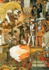 Diego Rivera, Storia del Messico: dalla conquista al 1930, 1921-1931. Particolare dell’affresco con, al centro, Las Casas e Cortés. Città del Messico, Palazzo Nazionale.