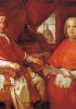 Giovanni Paolo Panini, Ritratto
di Benedetto XIV con il cardinale Silvio
Valenti Gonzaga, 1750-1759. Roma,
Museo di Roma.
