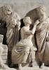 Particolare del fregio dell’altare di Domizio Enobardo, del I secolo a.C. (Parigi, Louvre -Foto Dagli Orti)