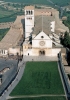 Assisi, Basilica di San Francesco, 1228-1253. Veduta aerea.