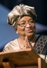 Nata a Monrovia nel 1938, economista, è stata la prima donna africana a rivestire l’incarico di capo di stato. Nel 2011 ricevette insieme a Leymah Gbowe e a Tawakkul Karman, il Premio Nobel per il suo impegno nella difesa dei diritti delle donne.