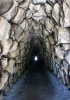 Un tunnel nella antica capitale hittita di Hattusa (presso Bogazkoy), Turchia