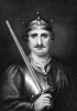 Guglielmo I, detto il Conquistatore, (1027-1087). Duca di Normandia dal 1035 al 1087 e re d’Inghilterra dal 1066 al 1087. Incisione di Bocquet. 
