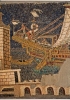 Nave oneraria romana raffigurata in un mosaico da una domus romana del II-III secolo d.C. (Roma, Antiquarium Comunale - Foto Electa)