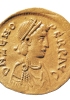 Zenone ritratto in una moneta aurea della seconda metà del V secolo.