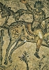 Un signore vandalo a cavallo raffigurato in un mosaico africano.